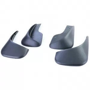Mud flap set front and rear black for VW Touran 1 1T 03-15