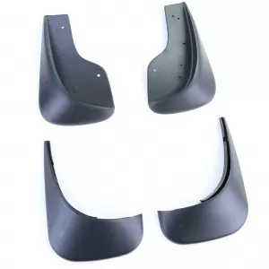 Mud flap set front and rear black for VW Touran 1 1T 03-15