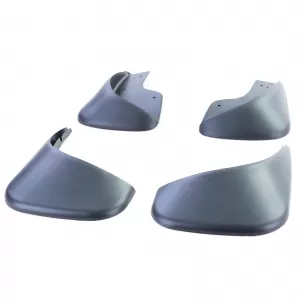 Mud flap set front and rear black for VW Touran 1 1T 03-15