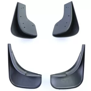 Mud flap set front and rear black for VW Touran 1 1T 03-15