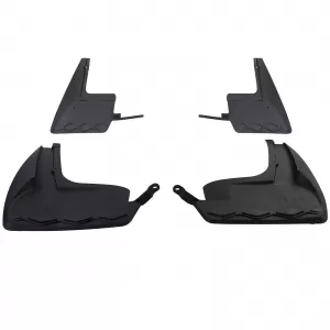 Mud flap set front and rear black for VW ID.4 from 2020
