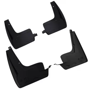 Mud flap set front and rear black for VW ID.4 from 2020