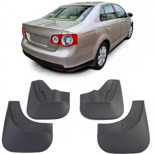 Mud flap set front and rear black for VW Jetta 3 1K2 05-10