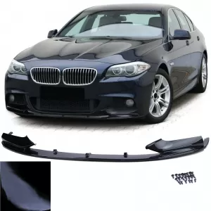 Front spoiler lip performance gloss black fits for 5 Series BMW F10 F11 10-17