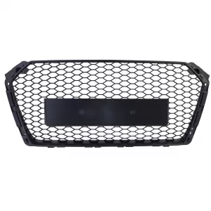Honeycomb Sport Grille without Emblem Matte Black for Audi A4 B9 8W 15-19