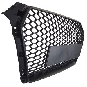 Honeycomb Sport Grille without Emblem Matte Black for Audi A4 B9 8W 15-19