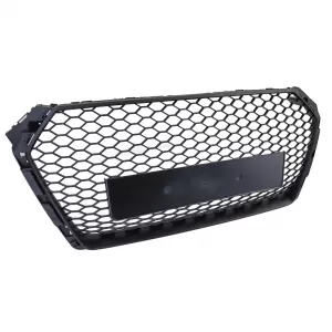 Honeycomb Sport Grille without Emblem Matte Black for Audi A4 B9 8W 15-19