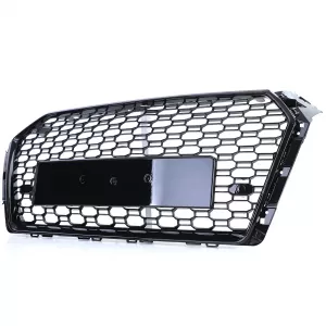 Honeycomb Sport Grille without Emblem Gloss Black for Audi A4 B9 8W 15-19