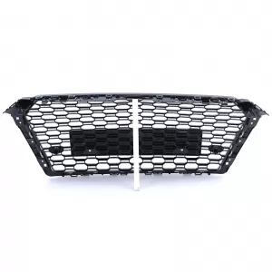 Honeycomb Sport Grille without Emblem Gloss Black for Audi A4 B9 8W 15-19