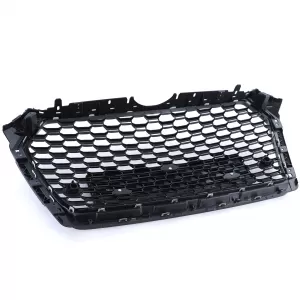 Honeycomb Sport Grille without Emblem Gloss Black for Audi A4 B9 8W 15-19