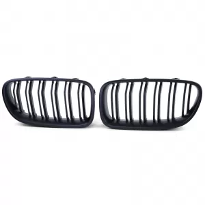 Double Slat Performance Black Kidney Grille for 5 Series BMW F10 F11 2010-2017