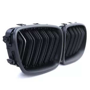 Double Slat Performance Black Kidney Grille for 5 Series BMW F10 F11 2010-2017