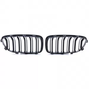 Double Slat Performance Black Kidney Grille for 5 Series BMW F10 F11 2010-2017