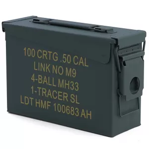 Ammunition box Ammo Box metal case transport metal box 275x97x185mm green