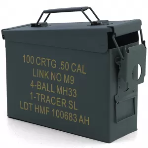 Ammunition box Ammo Box metal case transport metal box 275x97x185mm green