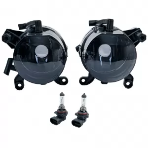 Clear Glass Fog Light Set Black Smoke for BMW 3 Series E46 Coupe Convertible 99-03
