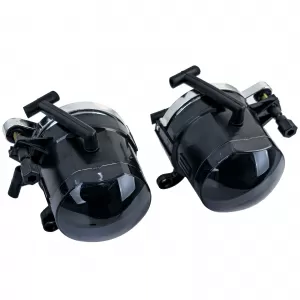 Clear Glass Fog Light Set Black Smoke for BMW 3 Series E46 Coupe Convertible 99-03