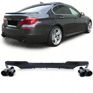 image-19-Hátsó diffózor + dupla végcső 4-csőves performance look BMW F10 F11 535 modellekhez