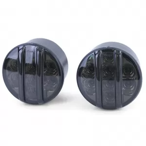LED clear glass front indicator parking light black smoke for Jeep Wrangler JK from 07