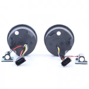 LED clear glass front indicator parking light black smoke for Jeep Wrangler JK from 07