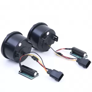 LED clear glass front indicator parking light black smoke for Jeep Wrangler JK from 07