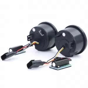 LED clear glass front indicator parking light black smoke for Jeep Wrangler JK from 07