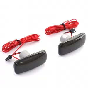 LED lightbar side indicators black for Jeep Liberty 08-12 Grand Cherokee 3 05-10