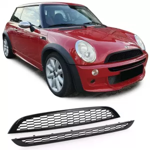 Sport grille set for hood + bumper for Mini R50 R53 One Cooper 01-06