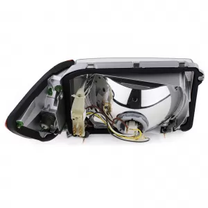 Set di fari senza LWR 6 pin destro + sinistro adatto per Mercedes SL R107 SLC C107-image-6202132