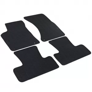 Car Rubber Floor Mats Black Premium Set for Audi Q5 8R 09-17