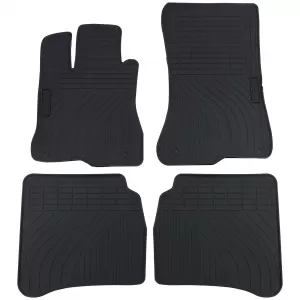 Car Rubber Floor Mats Black Premium Set for Mercedes S-Class W221 05-13