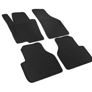 Car Rubber Floor Mats Black Premium Set for VW Passat CC 357 08-12