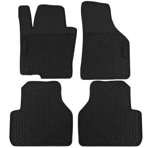 Car Rubber Floor Mats Black Premium Set for VW Passat CC 357 08-12