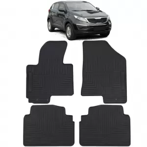 image-18-Prémium gumiszőnyeg garnitúra fekete Kia Sportage SL 10-15
