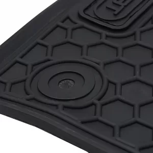 Car Rubber Floor Mats Black Premium Set for Skoda Fabia 3 NJ from 14