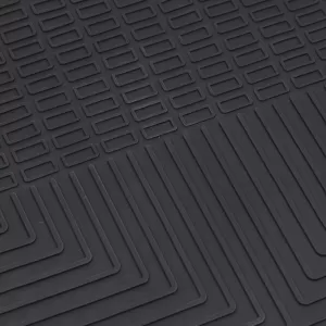 Car Rubber Floor Mats Black Premium Set for Hyundai Santa Fe 3 DM 12-18
