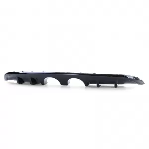 Sport rear diffuser twin pipe central glossy black for VW Golf 6 1K 08-13