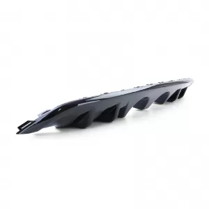 Sport rear diffuser twin pipe central glossy black for VW Golf 6 1K 08-13