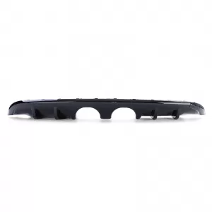 Sport rear diffuser twin pipe central glossy black for VW Golf 6 1K 08-13