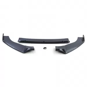 Front spoiler lip black with ABE for VW Golf 7 GTI sedan 12-21
