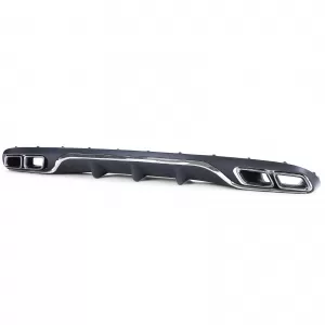 Diffusore posteriore sportivo con terminali di scarico cromati adatto per Mercedes E-Class W213 senza A Design Line-image-6202318