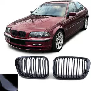 Double-slat Performance Gloss Grille for 3 Series BMW E46 Sedan Touring 98-01