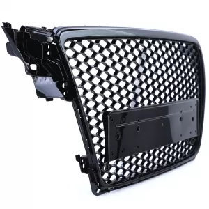 Honeycomb Sport Grille without Emblem Gloss Black for Audi A4 B8 8K 07-11