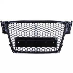 Honeycomb Sport Grille without Emblem Gloss Black for Audi A4 B8 8K 07-11