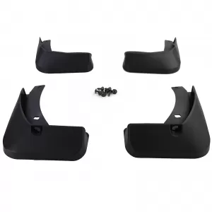 Mud flap set front and rear black for VW Golf 7 12-17