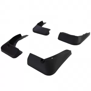 Mud flap set front and rear black for VW Golf 7 12-17