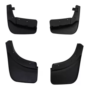 Mud flap set front and rear black for VW Touareg II 7P 2010-2018