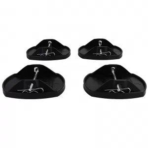 Support plates for telescopic supports caravan trailer 4 pieces