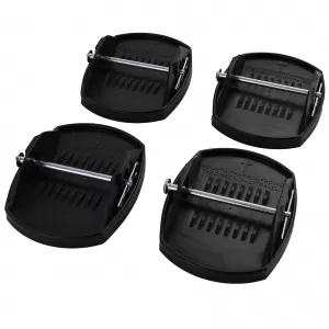 Support plates for telescopic supports caravan trailer 4 pieces