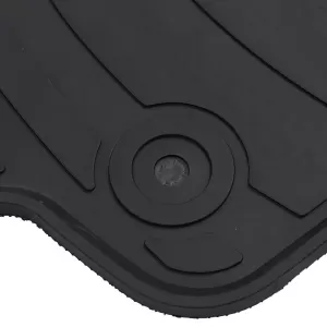 Car Rubber Floor Mats Black Premium Set for Mercedes E Class W213 S213 from 16